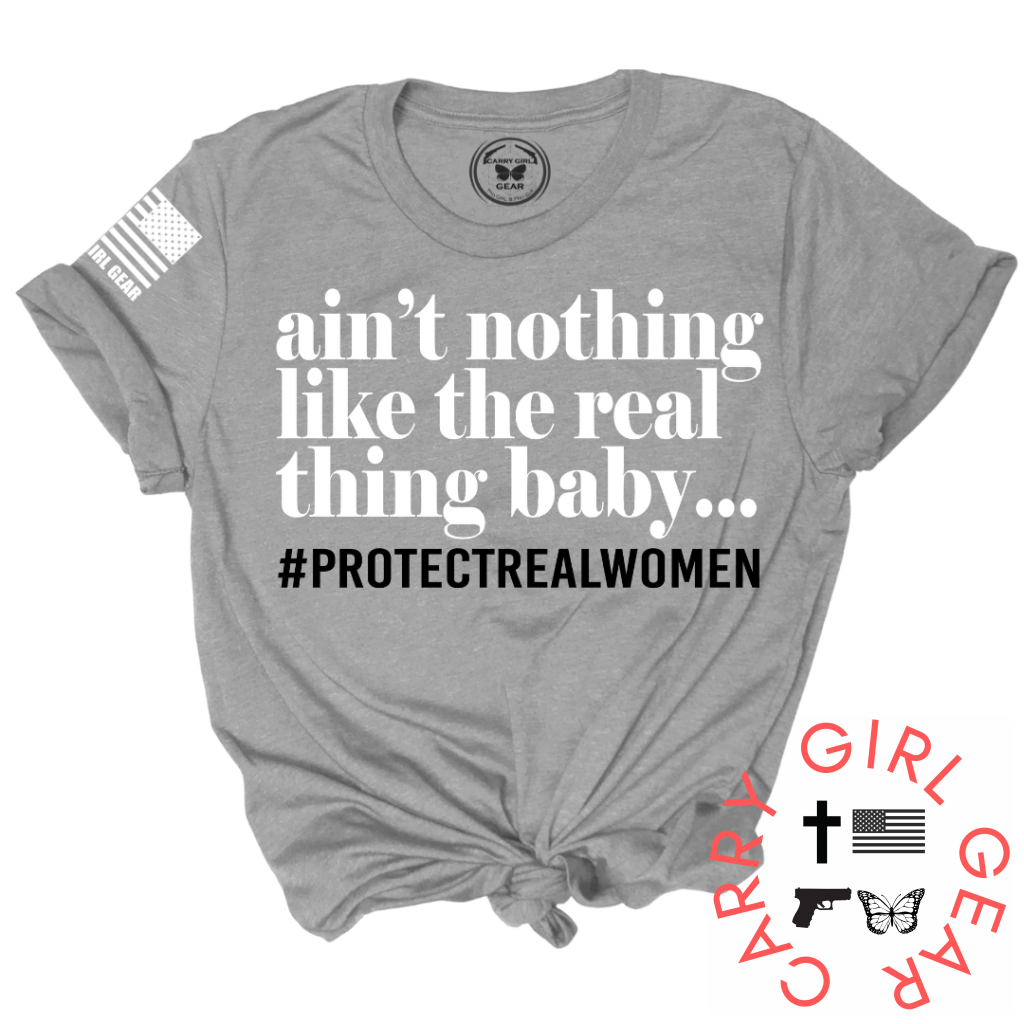 Aint Nothing Like The Real Thing Baby Tee Xs / Steel Unisex Cut Cgg Perfect Tee