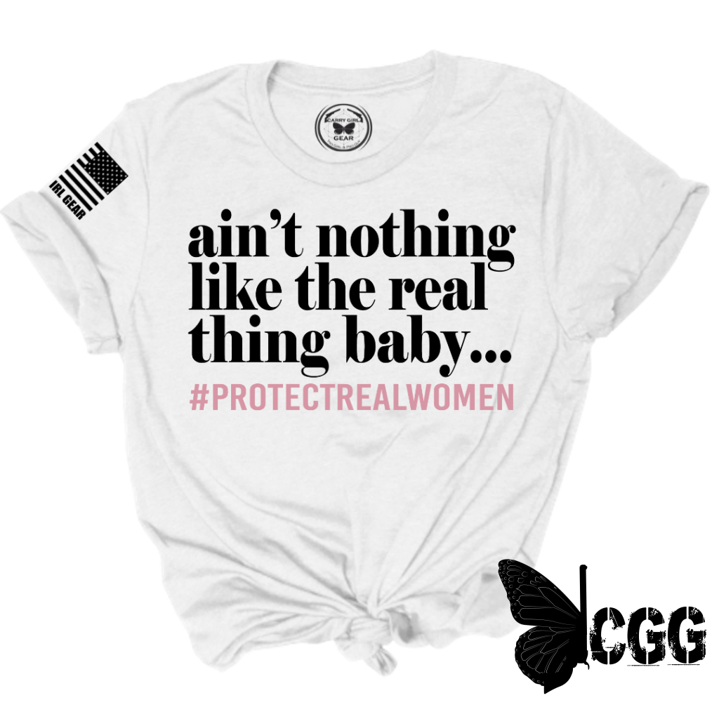 Aint Nothing Like The Real Thing Baby Tee Xs / Mauve Unisex Cut Cgg Perfect Tee
