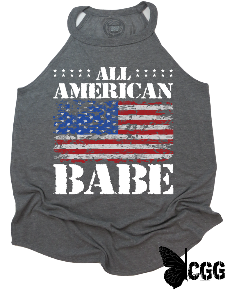 All American Babe Badass Tank Xs / Gray Cgg Badass Tank