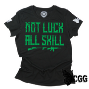 All Skill***March 2023 Club Tee Xs / Black Womens Cut