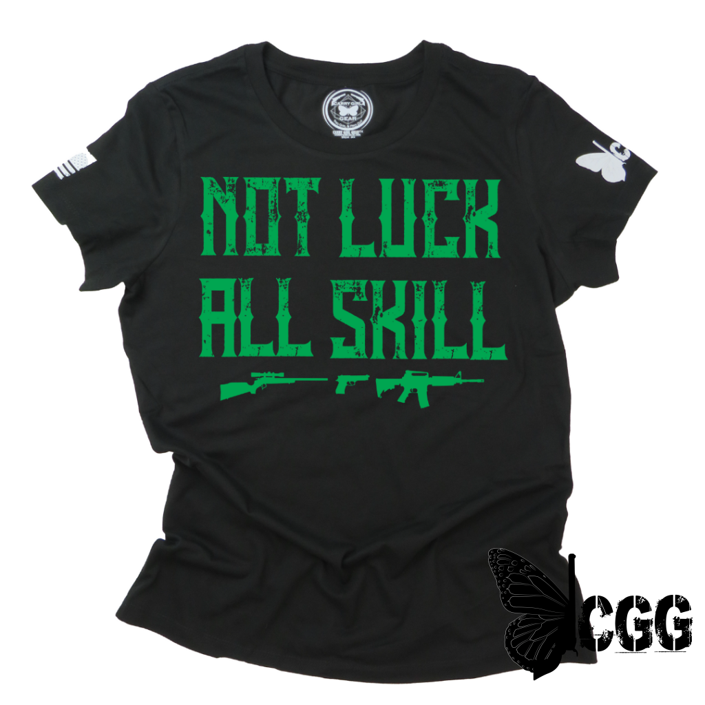 All Skill***March 2023 Club Tee Xs / Black Womens Cut