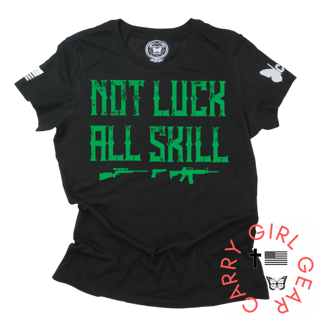 All Skill***March 2023 Club Tee Xs / Black Womens Cut