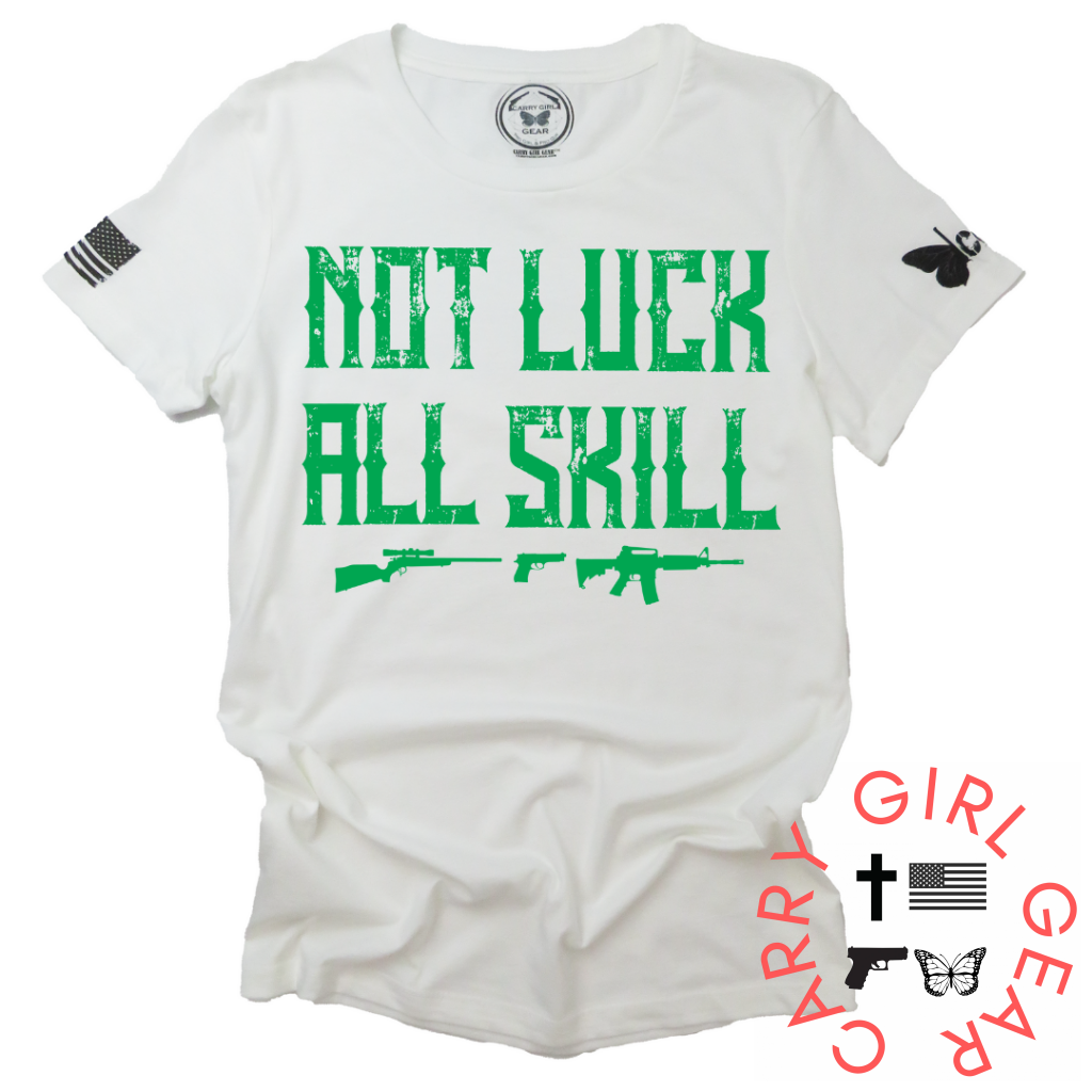 All Skill***March 2023 Club Tee Xs / White Womens Cut