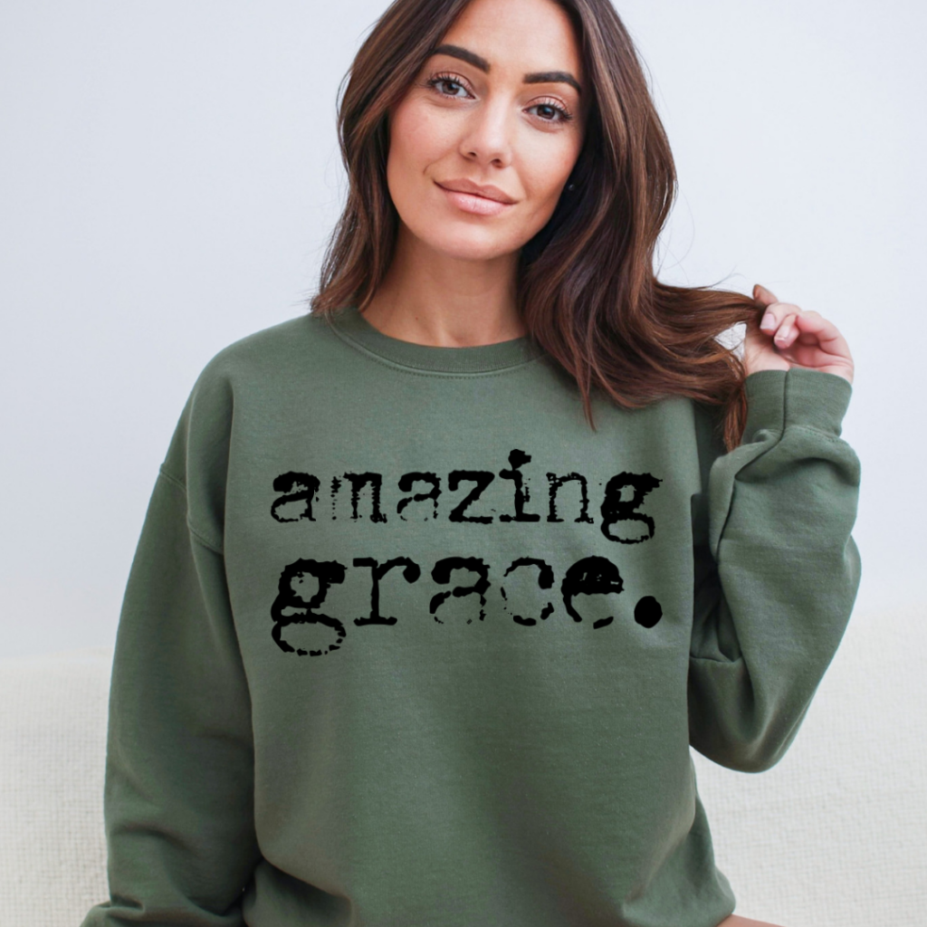 AMAZING GRACE SWEATSHIRT SM / OLIVE Sweatshirt