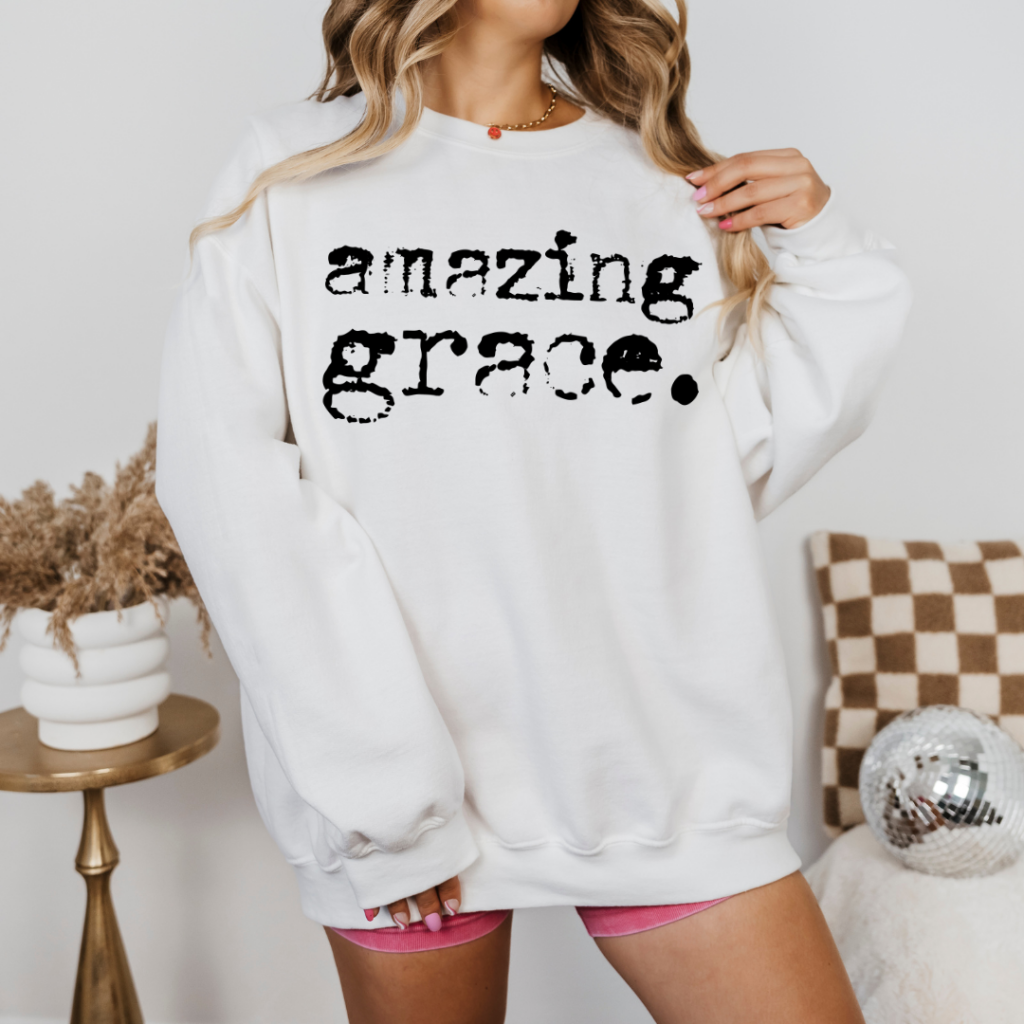AMAZING GRACE SWEATSHIRT SM / WHITE Sweatshirt