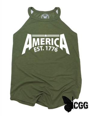 America Baby Badass Tank Xs / Military Green Cgg Badass Tank