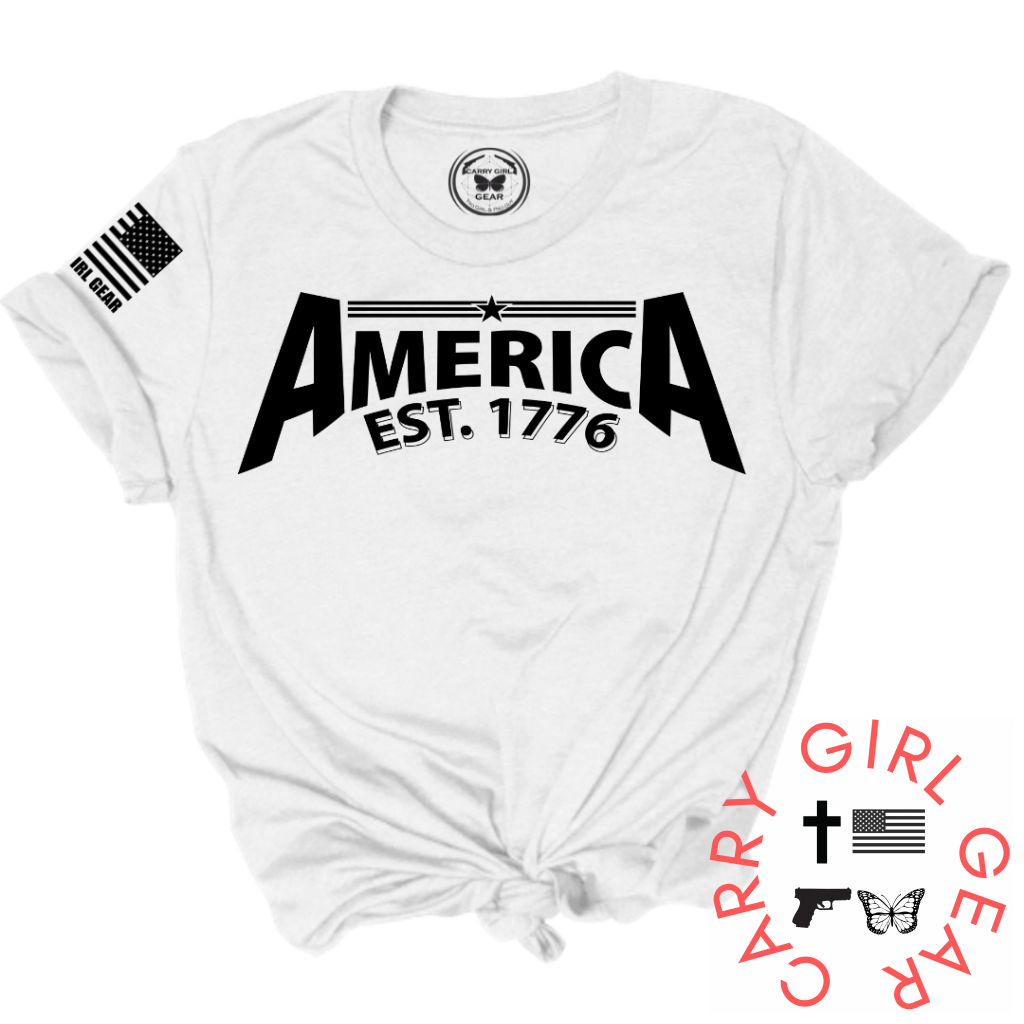 America Baby Tee Xs / White Unisex Cut Cgg Perfect Tee