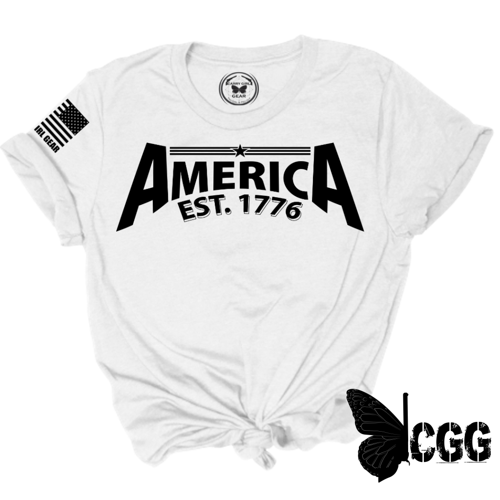 America Baby Tee Xs / Steel Unisex Cut Cgg Perfect Tee