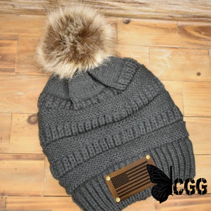 America Beanie Charcoal