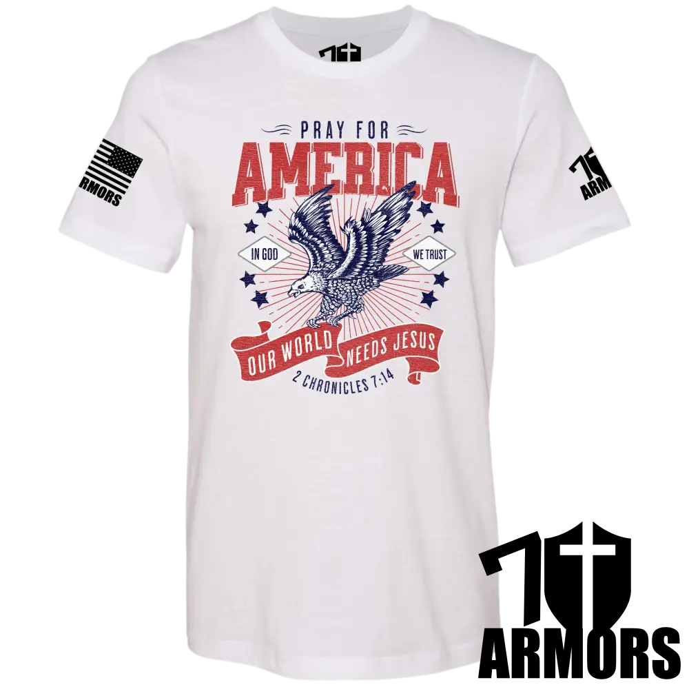 America Needs Jesus T-Shirt Sm / White T-Shirts