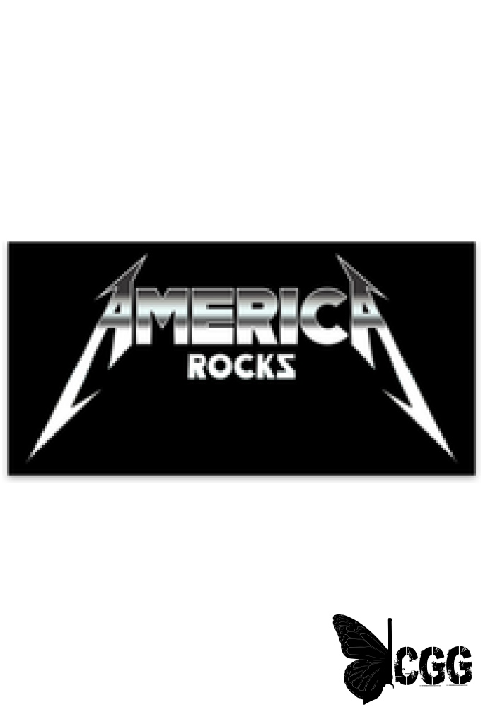 America Rocks Sticker