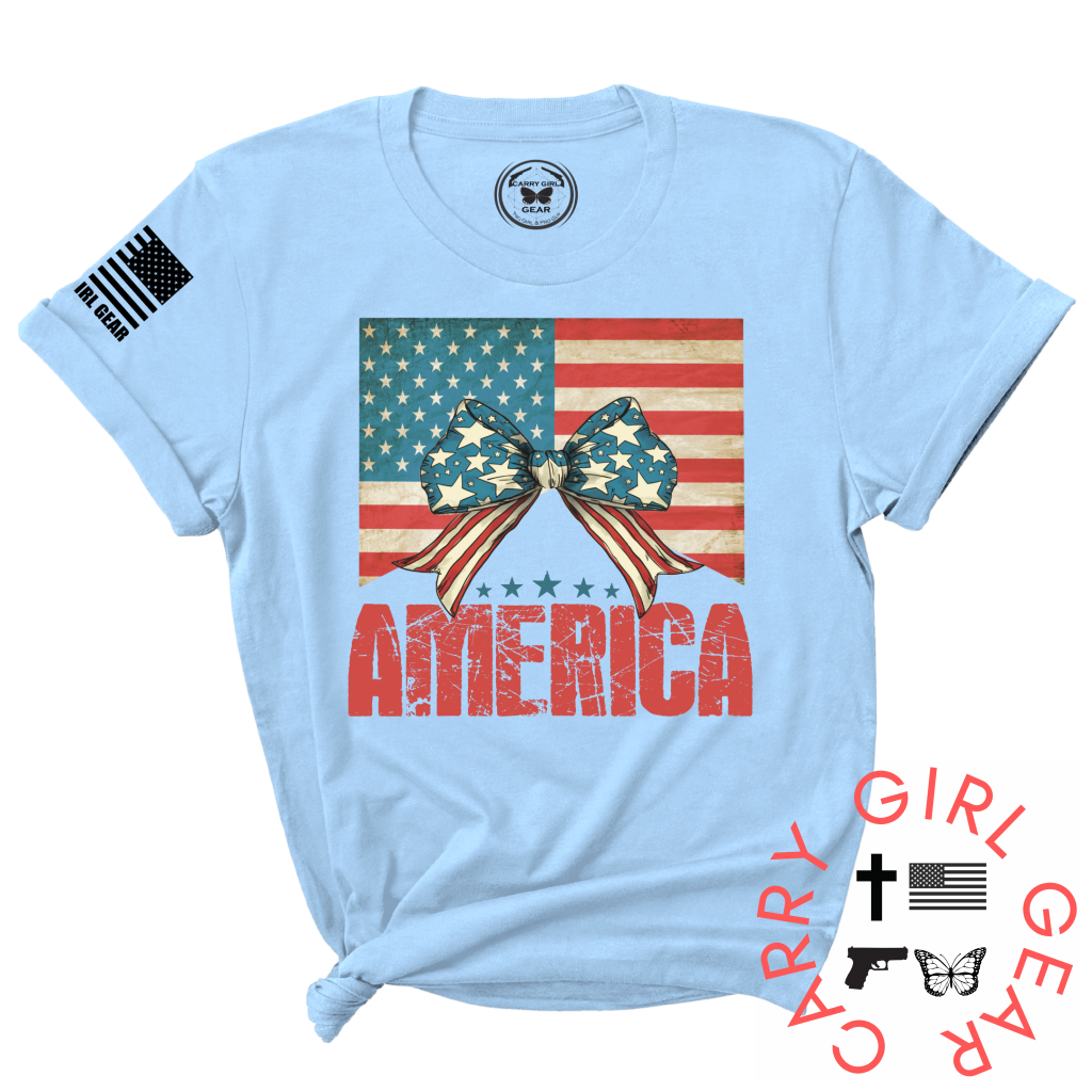 AMERICA TEE XS / BLUE / UNISEX CUT CGG PERFECT TEE