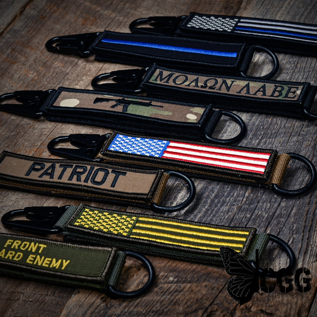 American Made Heavy Duty Tactical Keychain - Front Toward Enemy