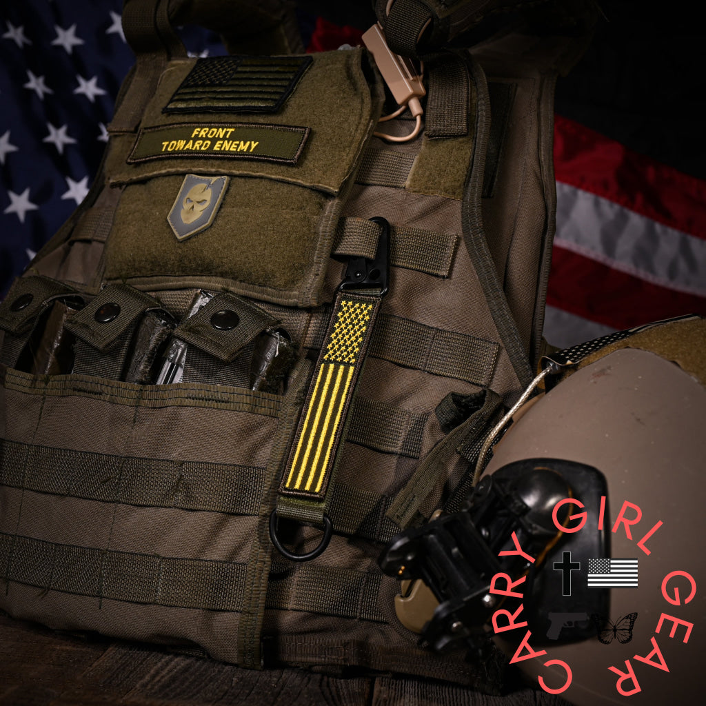 American Made Heavy Duty Tactical Keychain - Front Toward Enemy