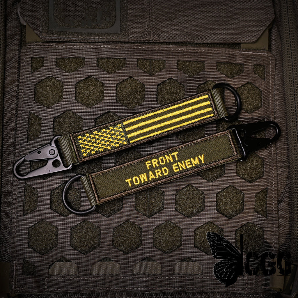 American Made Heavy Duty Tactical Keychain - Front Toward Enemy