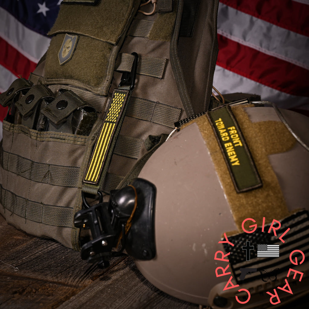 American Made Heavy Duty Tactical Keychain - Front Toward Enemy