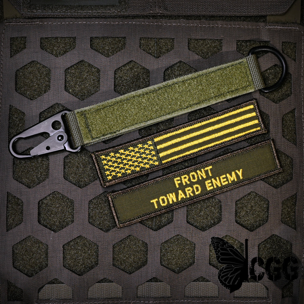 American Made Heavy Duty Tactical Keychain - Front Toward Enemy