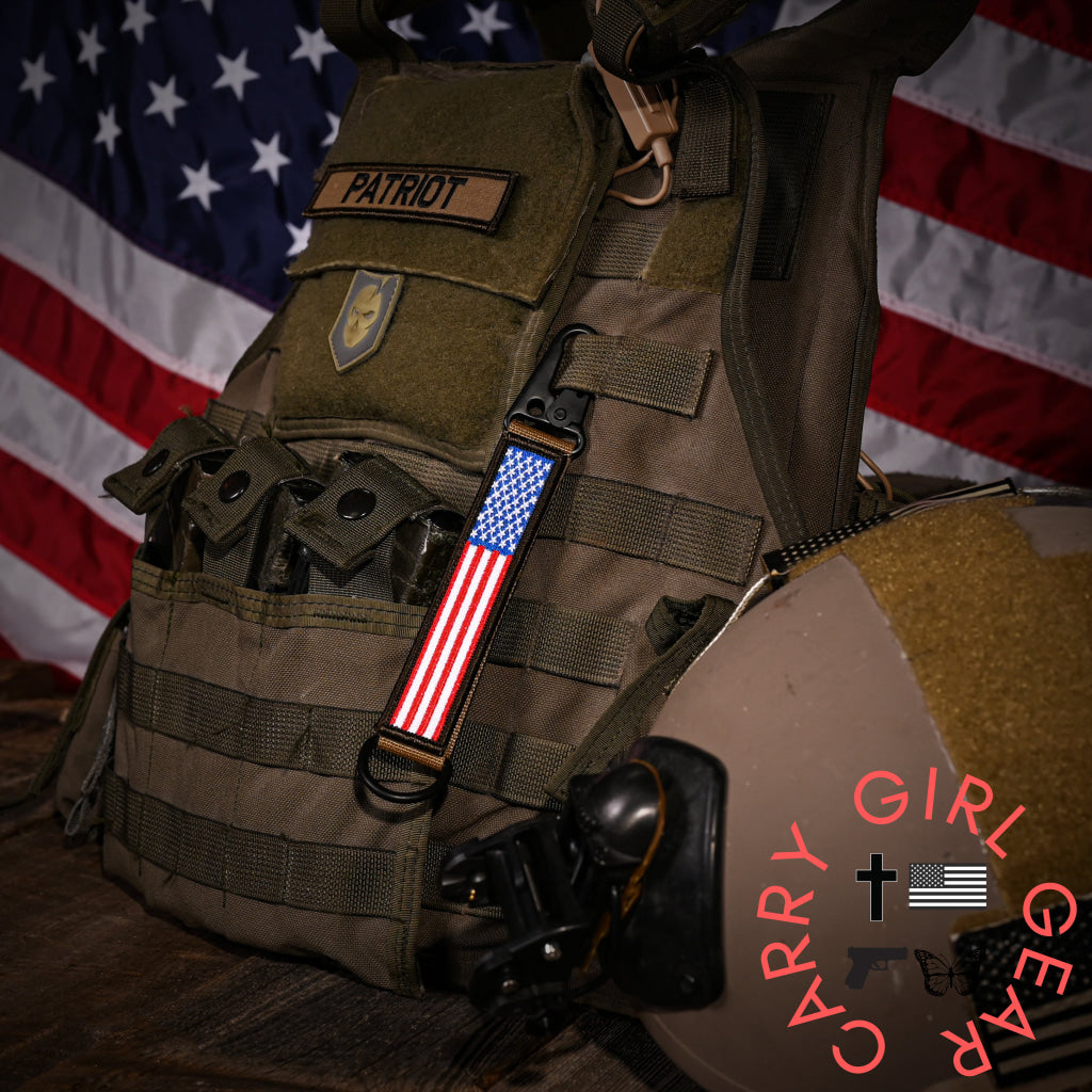 American Made Heavy Duty Tactical Keychain - Patriot