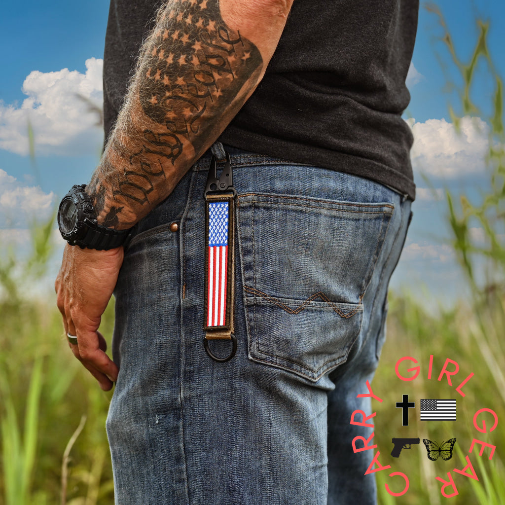 American Made Heavy Duty Tactical Keychain - Patriot