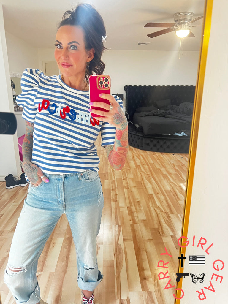 American Puff Sleeve Top