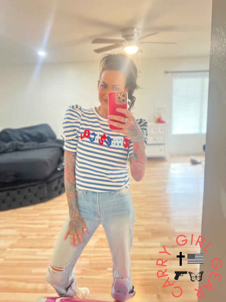 American Puff Sleeve Top