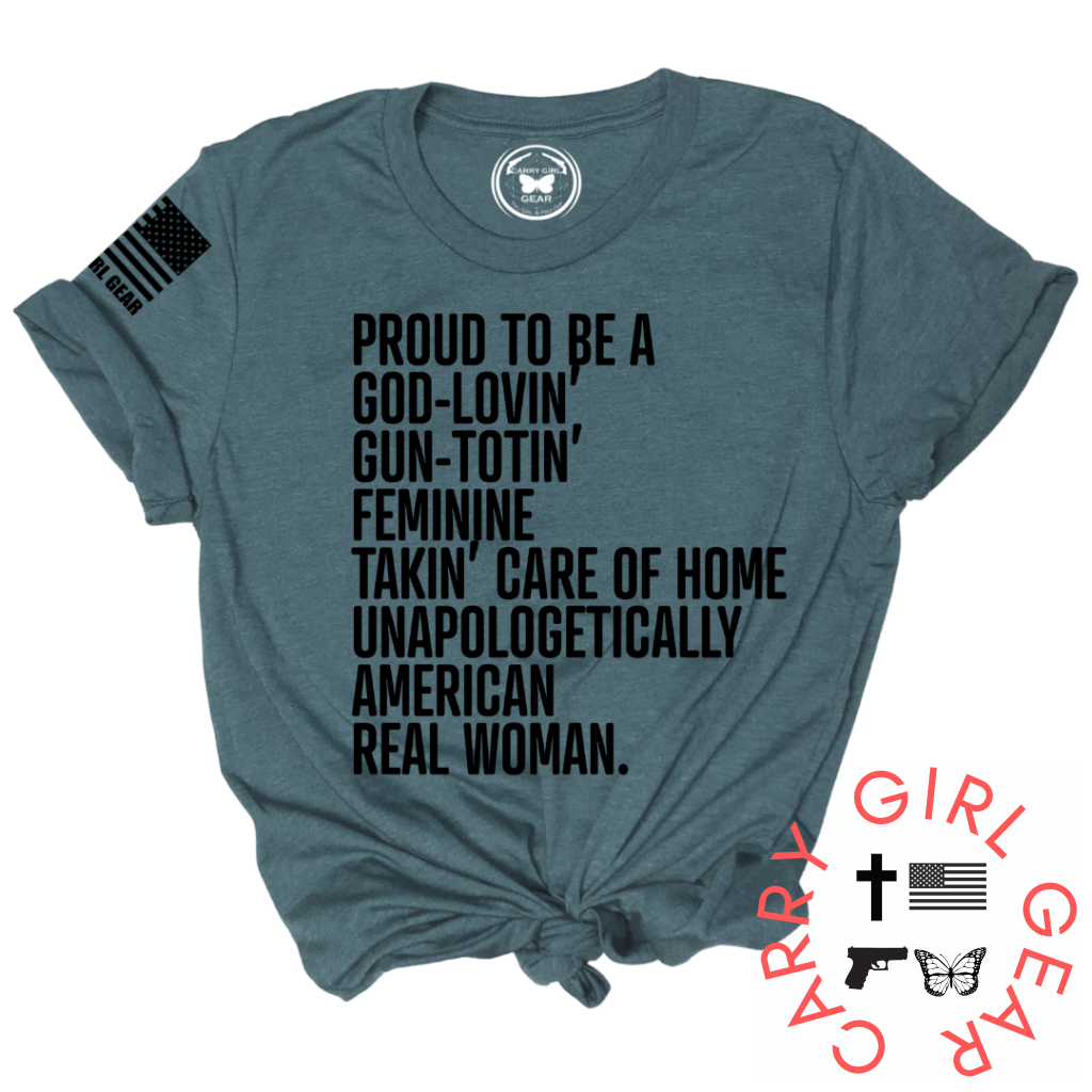 American Real Woman Tee Xs / Deep Teal Unisex Cut Cgg Perfect Tee
