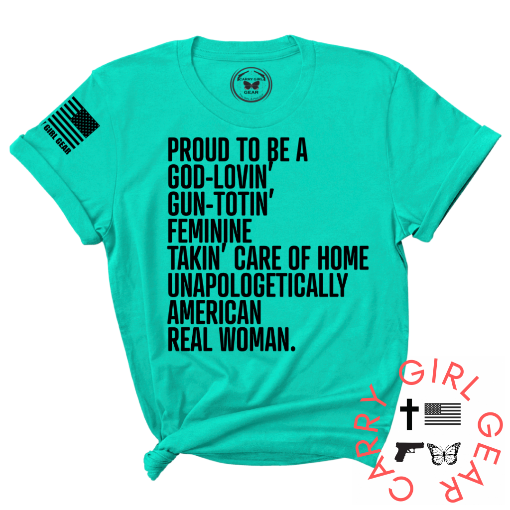 American Real Woman Tee Xs / Jade Unisex Cut Cgg Perfect Tee