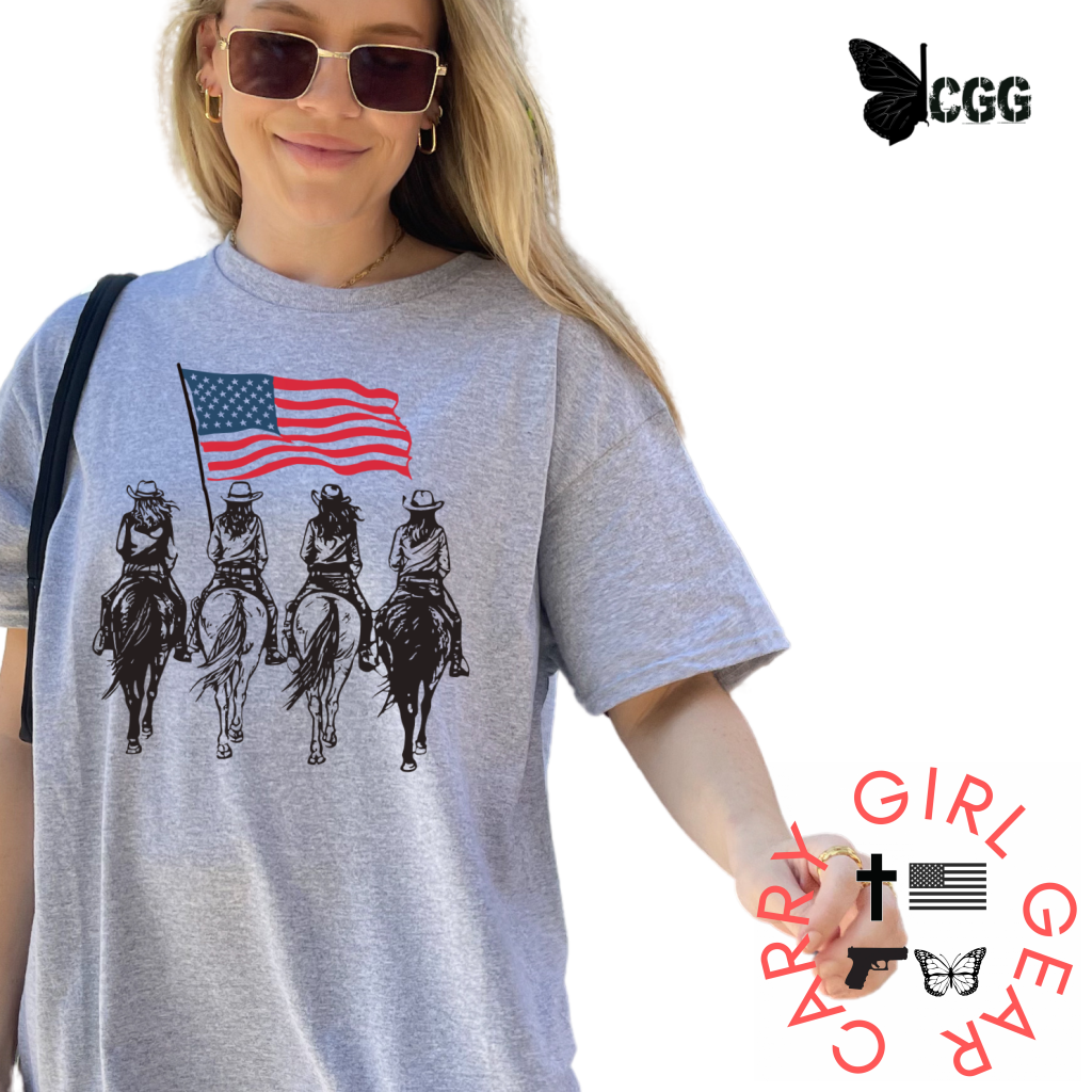 AMERICAN RIDERS TEE – Carry Girl Gear