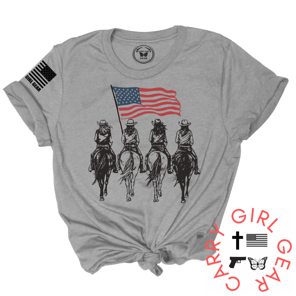 AMERICAN RIDERS TEE XS / STEEL / UNISEX CUT CGG PERFECT TEE