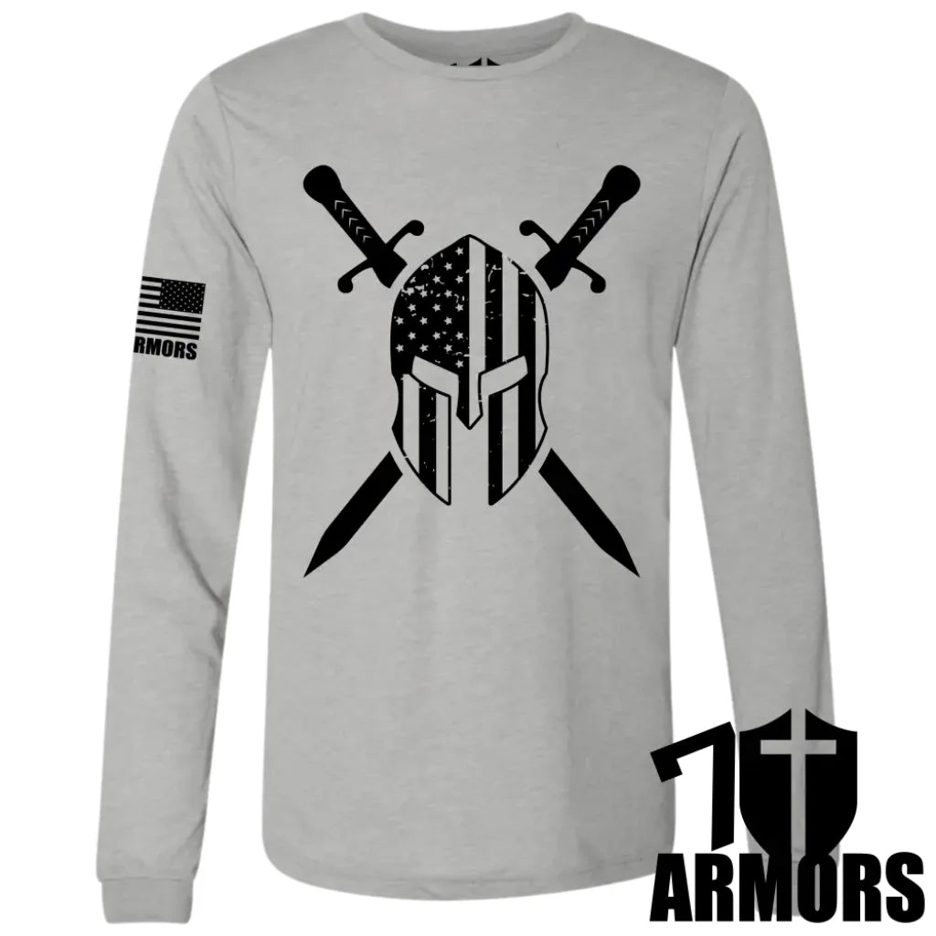 American Spartan Long Sleeve Sm / Gray