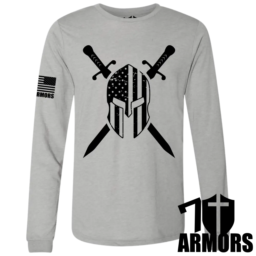 American Spartan Long Sleeve Sm / Gray