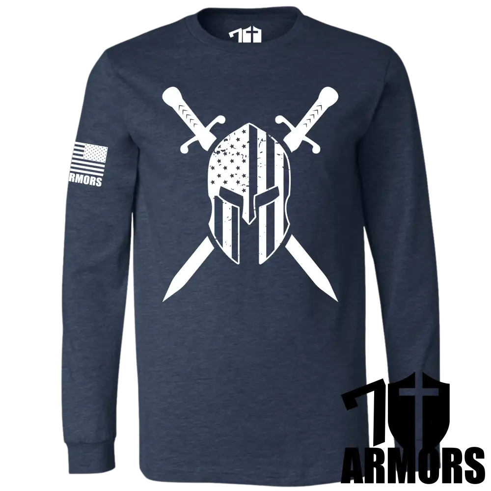 American Spartan Long Sleeve Sm / Navy