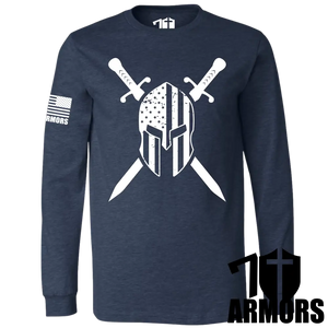 American Spartan Long Sleeve Sm / Navy