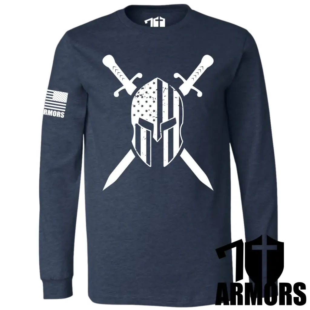 American Spartan Long Sleeve Sm / Navy