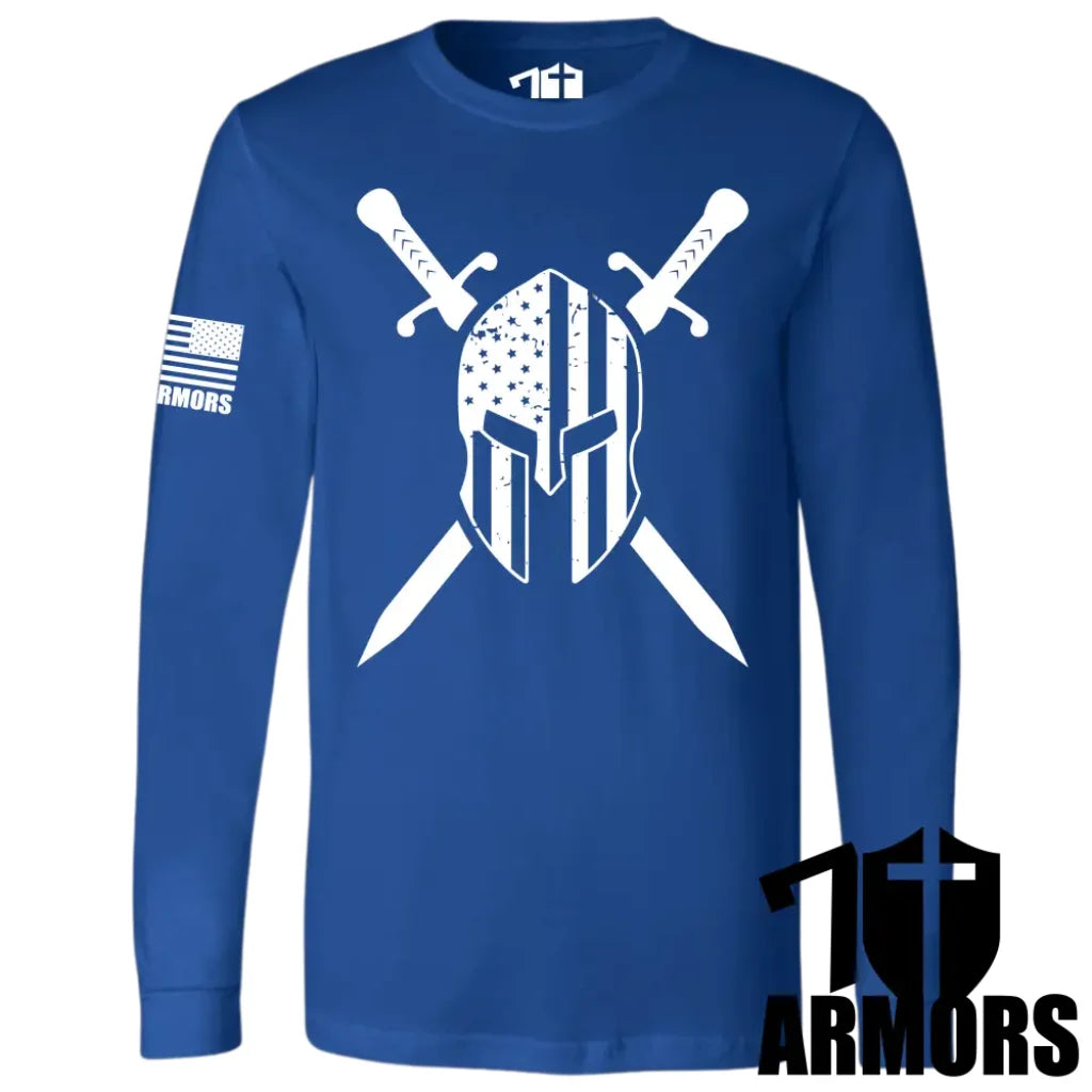 American Spartan Long Sleeve Sm / Royal Blue