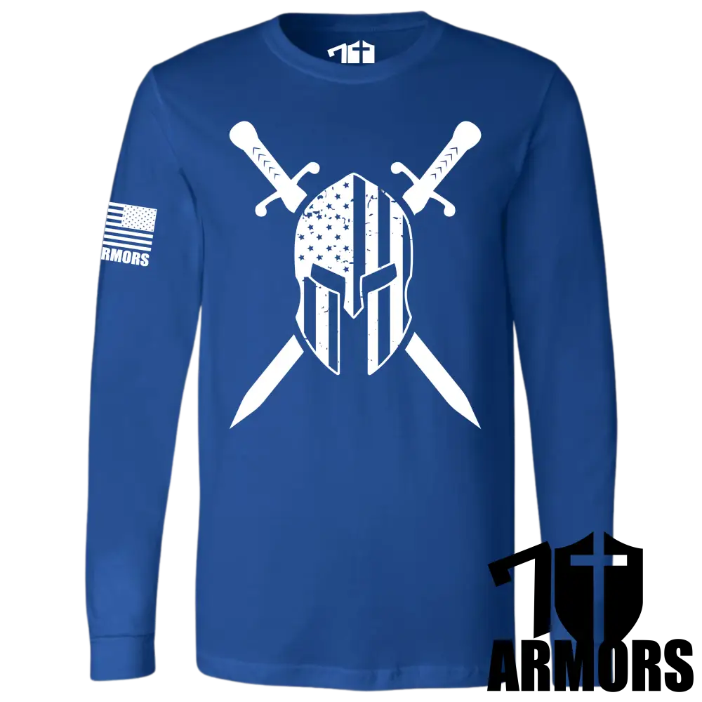 American Spartan Long Sleeve Sm / Royal Blue