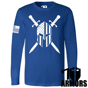 American Spartan Long Sleeve Sm / Royal Blue