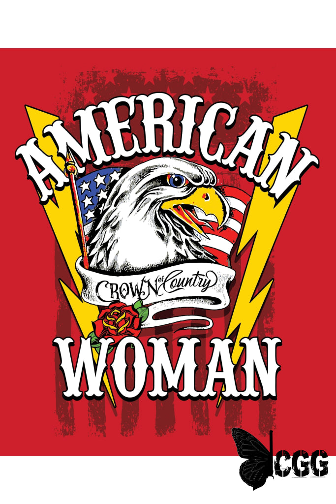 American Woman Sticker Decal Sticker