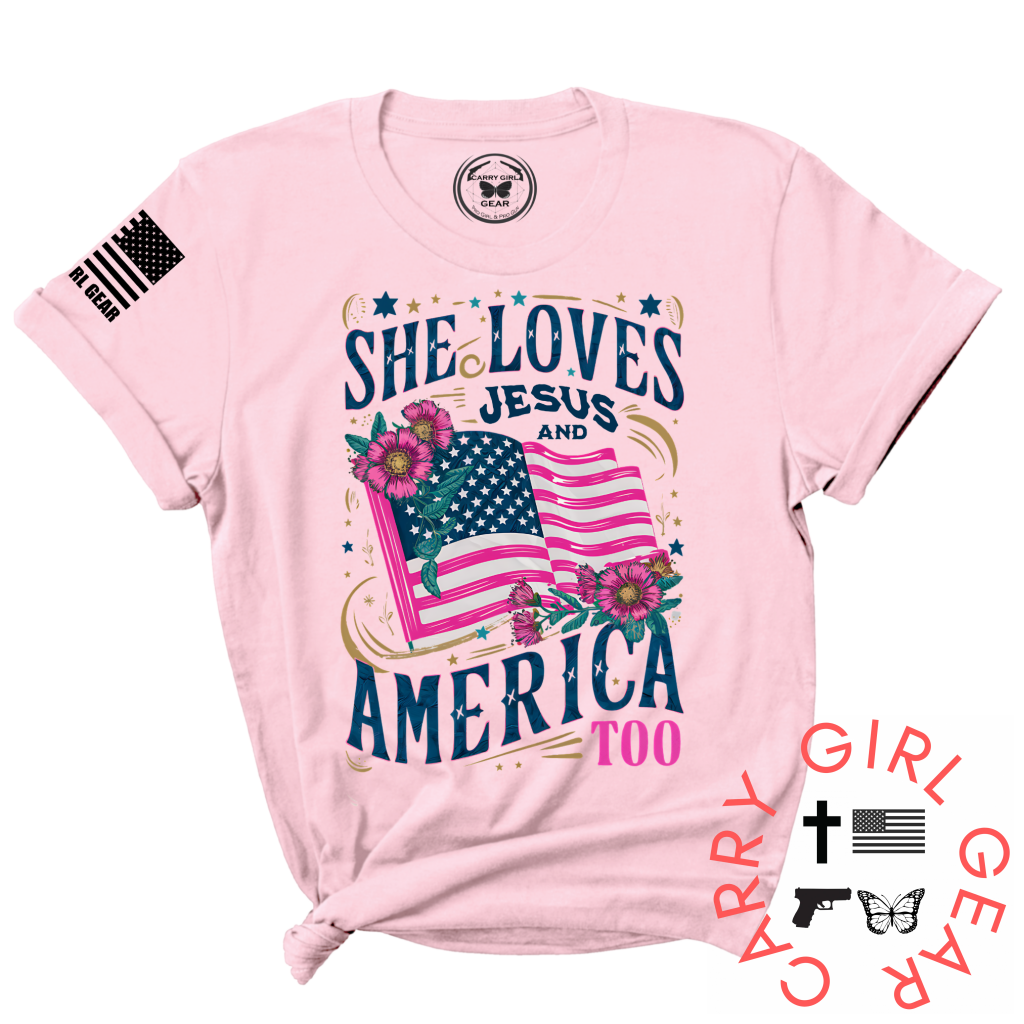 And America Too Tee Xs / Pink Unisex Cut Cgg Perfect