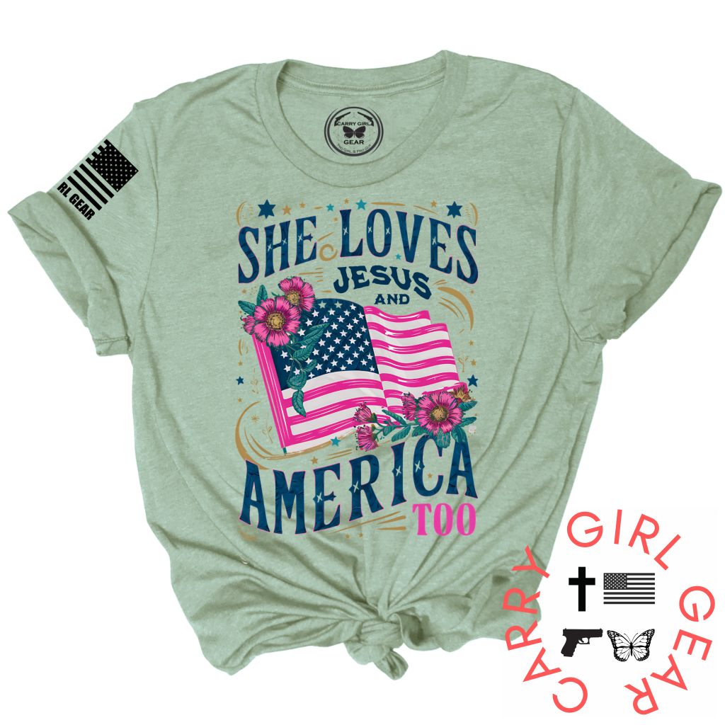 And America Too Tee Xs / Sage Unisex Cut Cgg Perfect