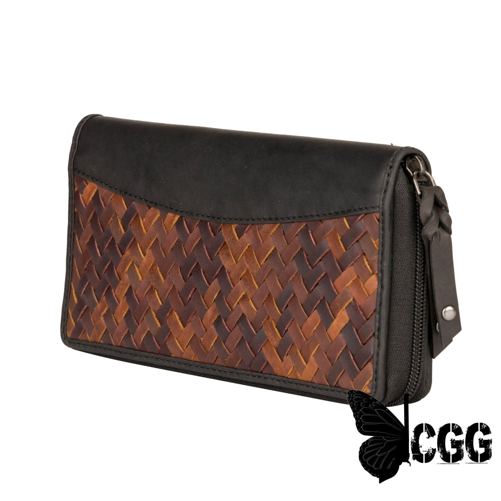 Angie Rfid Woven Leather Wallet By Lady Conceal Wallets