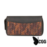 Angie Rfid Woven Leather Wallet By Lady Conceal Wallets