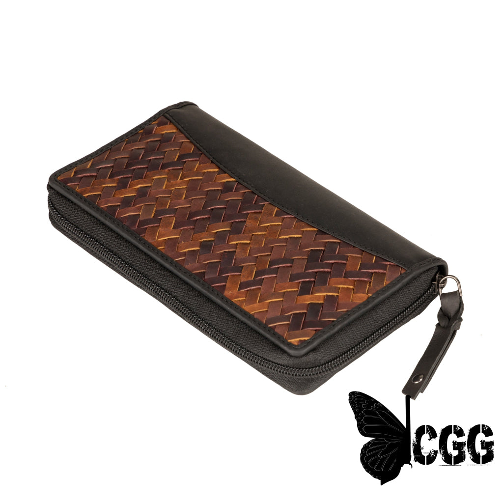 Angie Rfid Woven Leather Wallet By Lady Conceal Wallets