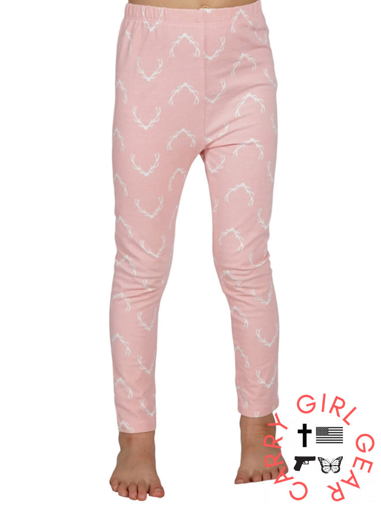 Antler Britches Pink / 24M Leggings