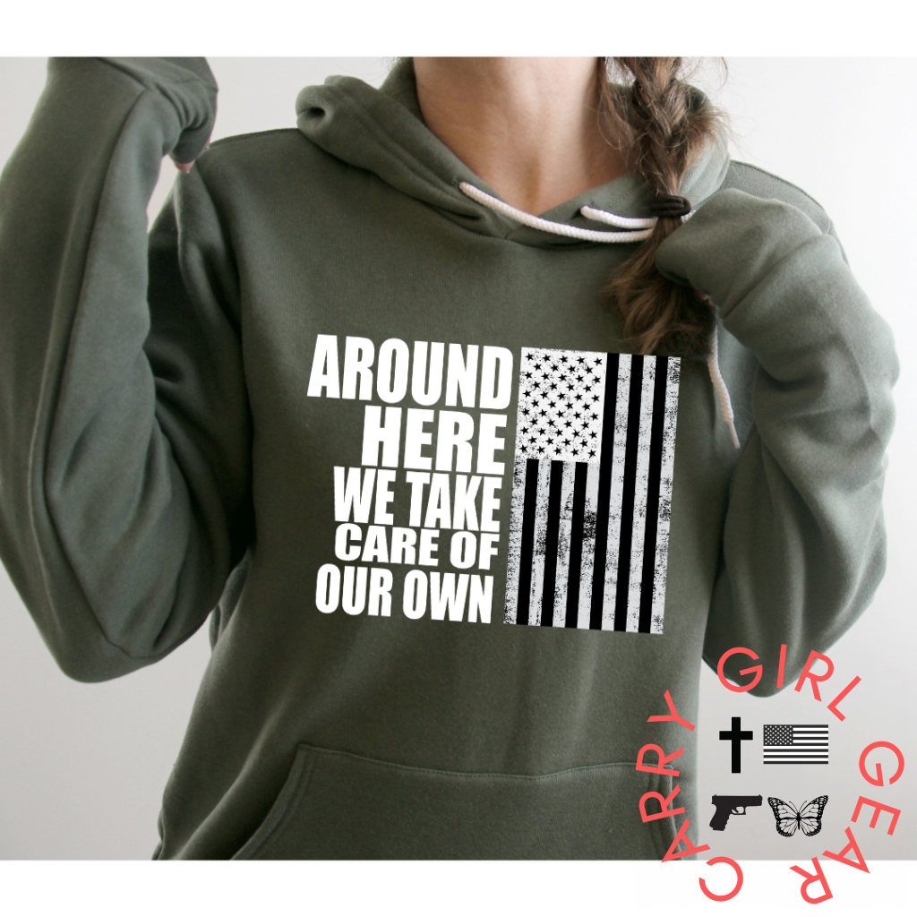 Around Here Hoodie & Sweatshirt Pullover / Mauve Xs