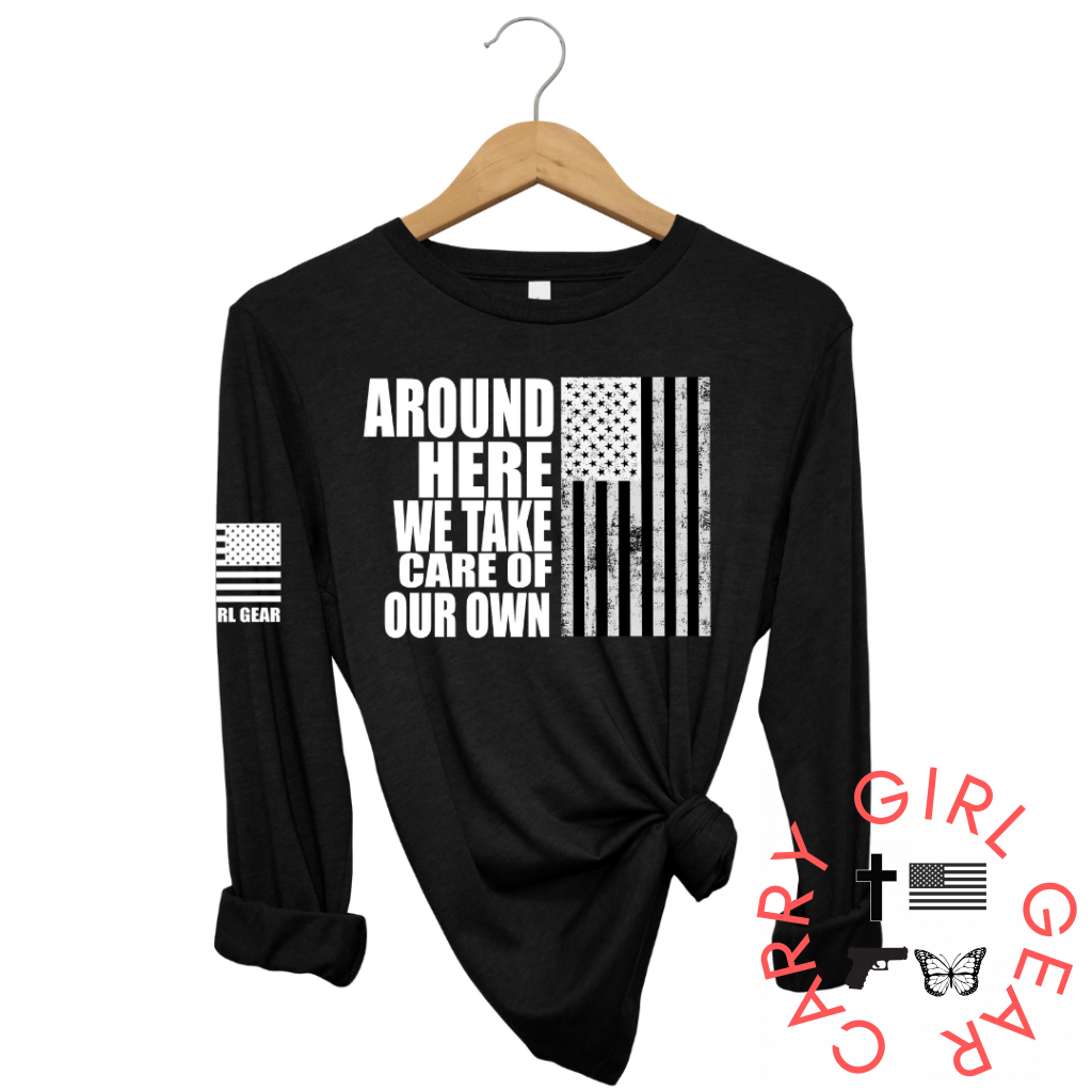 Around Here Long Sleeve Black / Xs