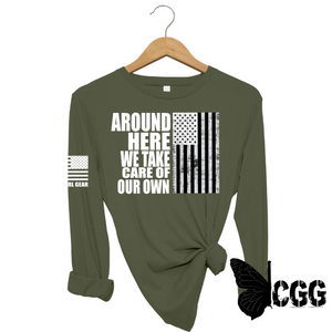 Around Here Long Sleeve Olive / Xs