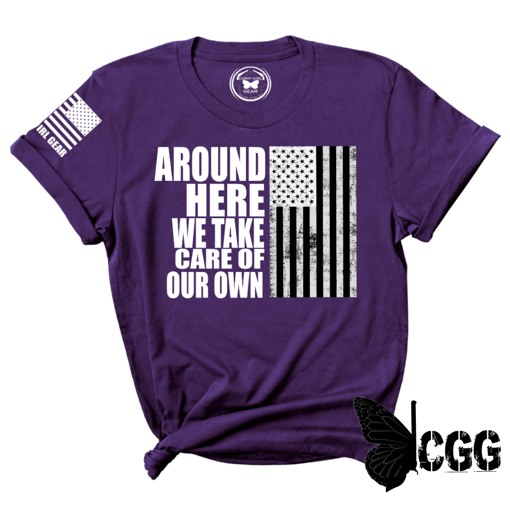 Around Here Tee Xs / Purple Unisex Cut Cgg Perfect Tee