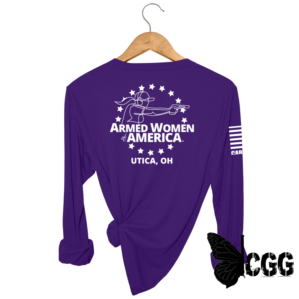 Awa Grace & Fight Utica Oh Long Sleeve Purple / Xs