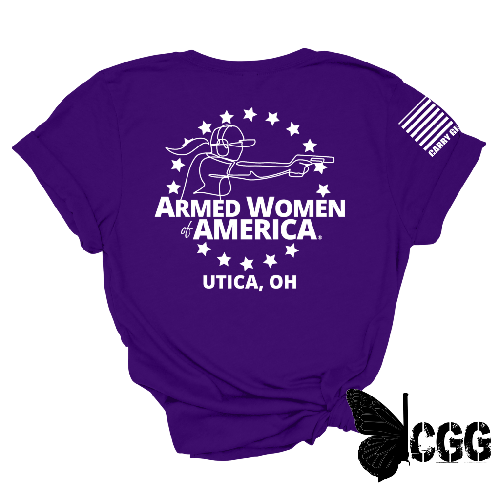 Awa Grace & Fight Utica Oh Tee Xs / Unisex Purple Cgg Perfect Tee